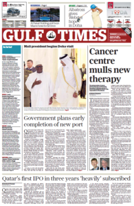 Gulf Times - Qatar, 23. January 2014
