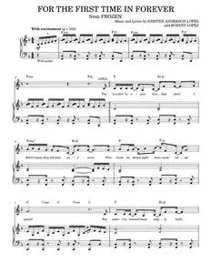 For The First Time In Forever (from Disney's Frozen) - Kristen Bell & Idina Menzel (Piano Vocal)