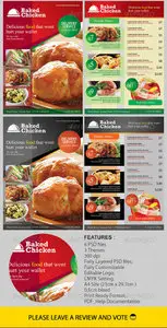 GraphicRiver Modern Restaurant Food Menu Flyer Template