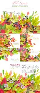 Stock Photo - Autumn Leaves Cards 5