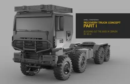 Gumroad - Recovery Truck Concept Part 1 by Kirill Chepizhko