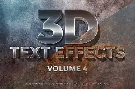 CreativeMarket - 3D Text Effects Vol.4