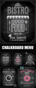 Vintage Chalkboard Menu Vector