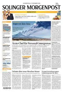 Solinger Morgenpost – 27. Dezember 2018