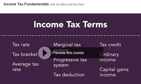 Lynda: Income Tax Fundamentals (2015)