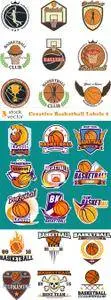 Vectors - Creative Basketball Labels 2