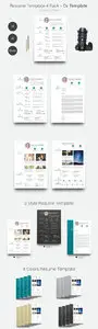 Indesign - Resume CV Template 4 Pack