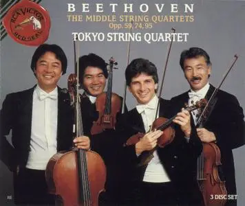 Tokyo String Quartet - Beethoven: The Middle String Quartets (3 CDs, 1993)