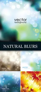 Natural Blurs Backgrounds Vector