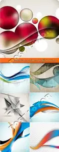 Abstract wave elements background vector