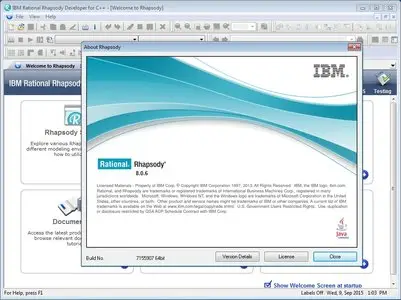 IBM Rational Rhapsody 8.06