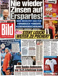 Bild Zeitung vom 04 Dezember 2015