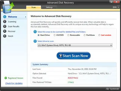 Systweak Advanced Disk Recovery 2.5.5000.15827 Multilingual