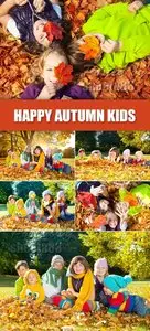 Stock Photo - Happy Autumn Kids