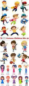 Vectors - Cartoon Children Mix 42