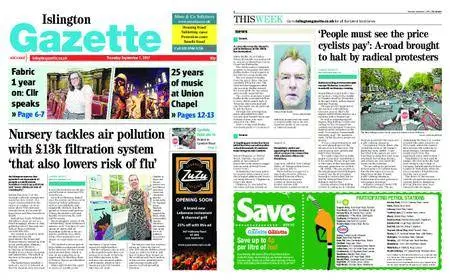 Islington Gazette – September 07, 2017
