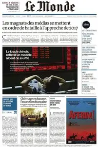 Le Monde du Mercredi 29 Juillet 2015