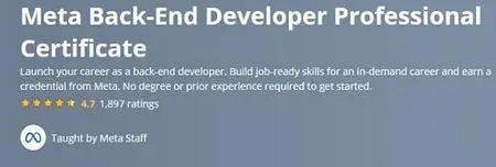 Coursera - Meta Back-End Developer Professional Certificate