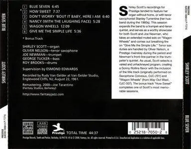 Shirley Scott - Blue Seven (1961) {Prestige}