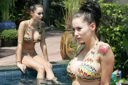 Jessica-Jane Clement - Bikini pool in Thailand April 2010