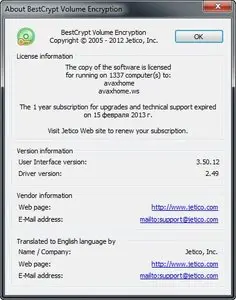 BestCrypt Volume Encryption 3.50.12