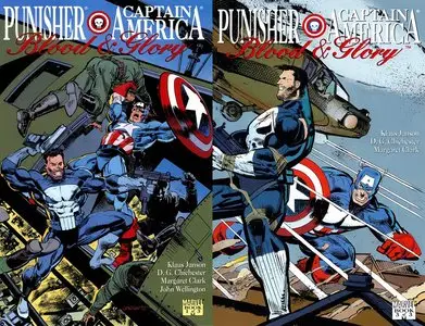 Punisher & Captain America Blood and Glory 1-3 (1992) Complete