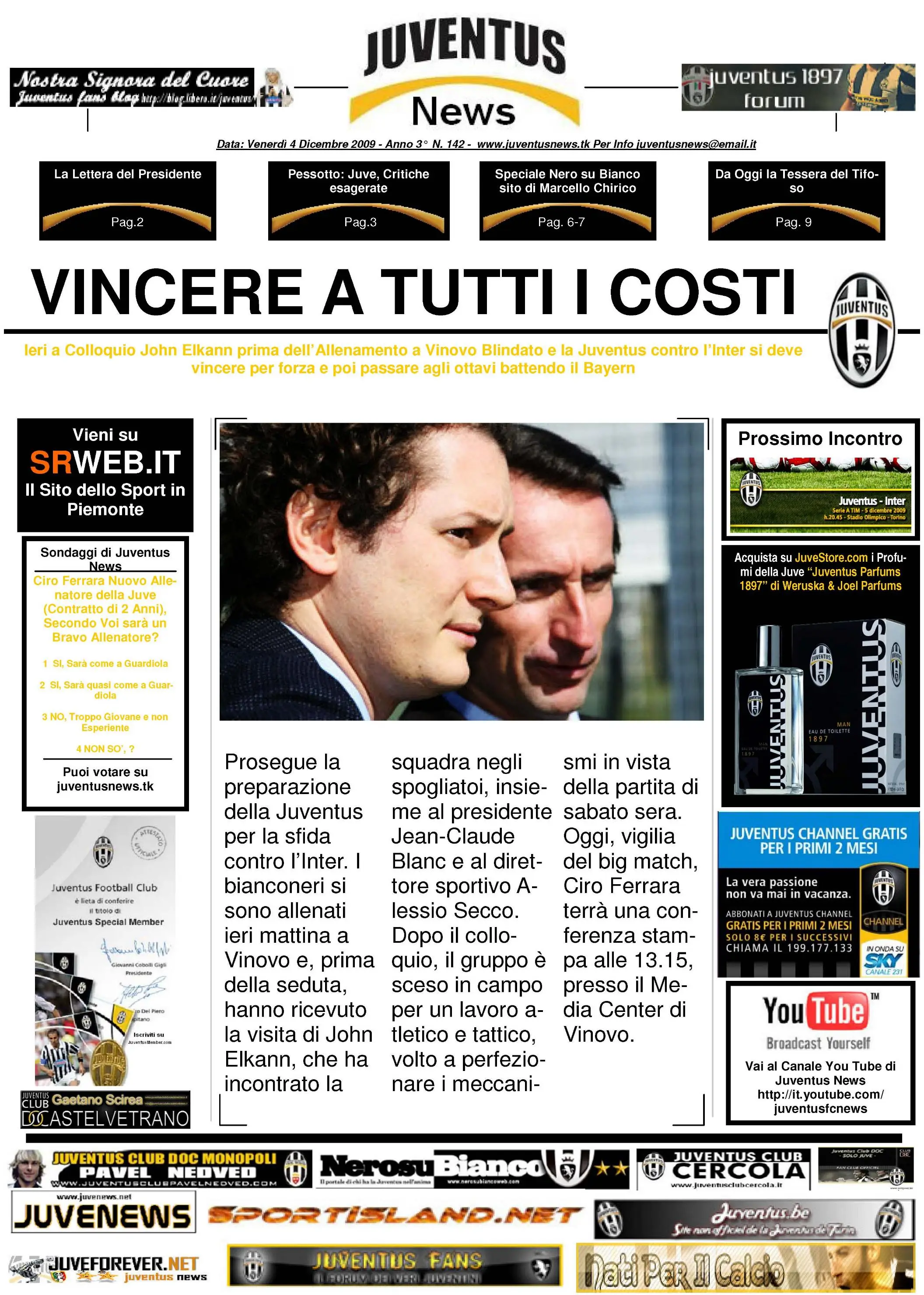Juventus News 04.12.2009