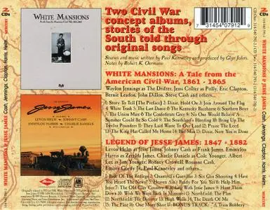 VA - White Mansions (1978) + The Legend Of Jesse James (1980) 2CD Set Reissue, 1997