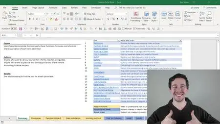 Microsoft Excel-The Ultimate Workbook How-to Resource Course