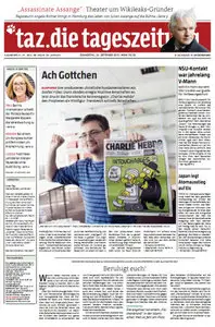 Tageszeitung TAZ vom 20 September 2012