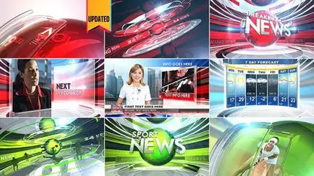 Broadcast Design News Package 6774907