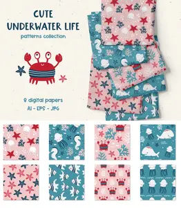 EE - Cute Underwater Life  Patterns Collection SQHDMYT