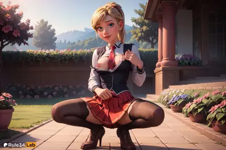 Riley Andersen - in a Bible Black Uniform (AI Generated)