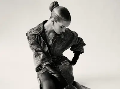Rosie Huntington-Whiteley by David Roemer for Harper's Bazaar Taiwan June 2025