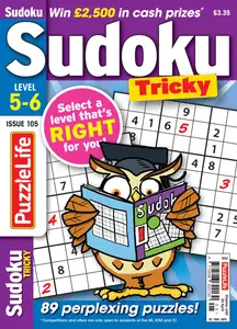 PuzzleLife Sudoku Tricky - March 2025