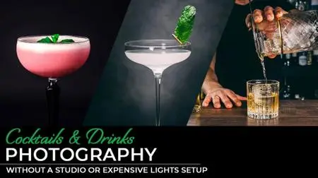 Cocktails & Drinks Photography without a studio or expensive lights setup