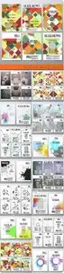 Brochure book cover layout vector 3