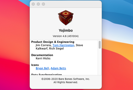 Yojimbo 4.6 macOS