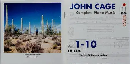 John Cage - Complete Piano Music, Vols. 1-10 - Steffen Schleiermacher (2004) {18CD Set MDG 613 1731-2 rec 1997-2002}