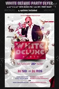 GraphicRiver White Deluxe Party Flyer