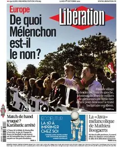 Libération du Lundi 1er Octobre 2012