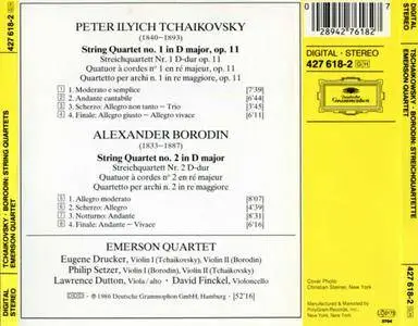 Emerson String Quartet - Tchaikovsky & Borodin: String Quartet No.1&2 (1986) {Deutsche Grammophon}