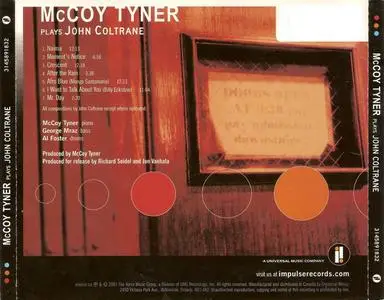 McCoy Tyner - McCoy Tyner plays John Coltrane (1997) {Impulse!--Verve 3145891832 rel 2001}