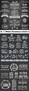 Vectors - White Christmas Labels 6