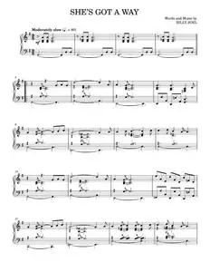 She's Got A Way [Jazz version] - Billy Joel (Piano Solo)