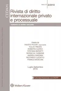 Rivista di Diritto Internazionale Privato e Processuale N.3 - Luglio-Settembre 2018