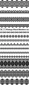 Vectors - Vintage Floral Borders 14