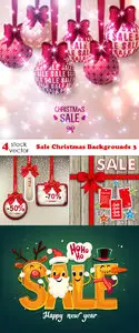 Vectors - Sale Christmas Backgrounds 3