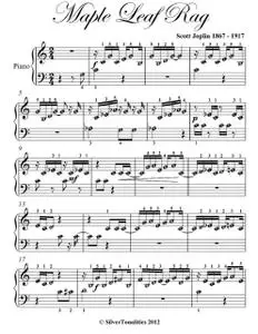 «Maple Leaf Rag Beginner Piano Sheet Music» by Scott Joplin