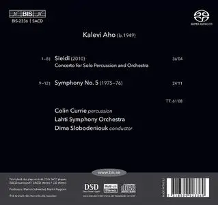 Colin Currie, Dima Slobodeniouk, Lahti Symphony Orchestra - Kalevi Aho: Sieidi; Symphony No.5 (2020)